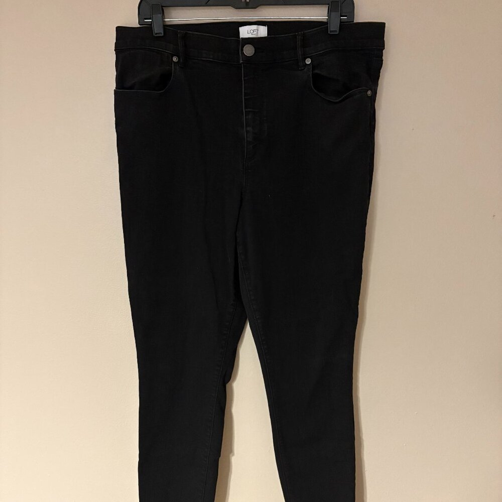 LOFT Black Denim Jeans — Size 16 - #9